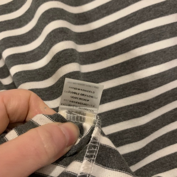 Market & Spruce Striped Boatneck Sweater | Faux Layered Look | size S - Picture 6 of 8